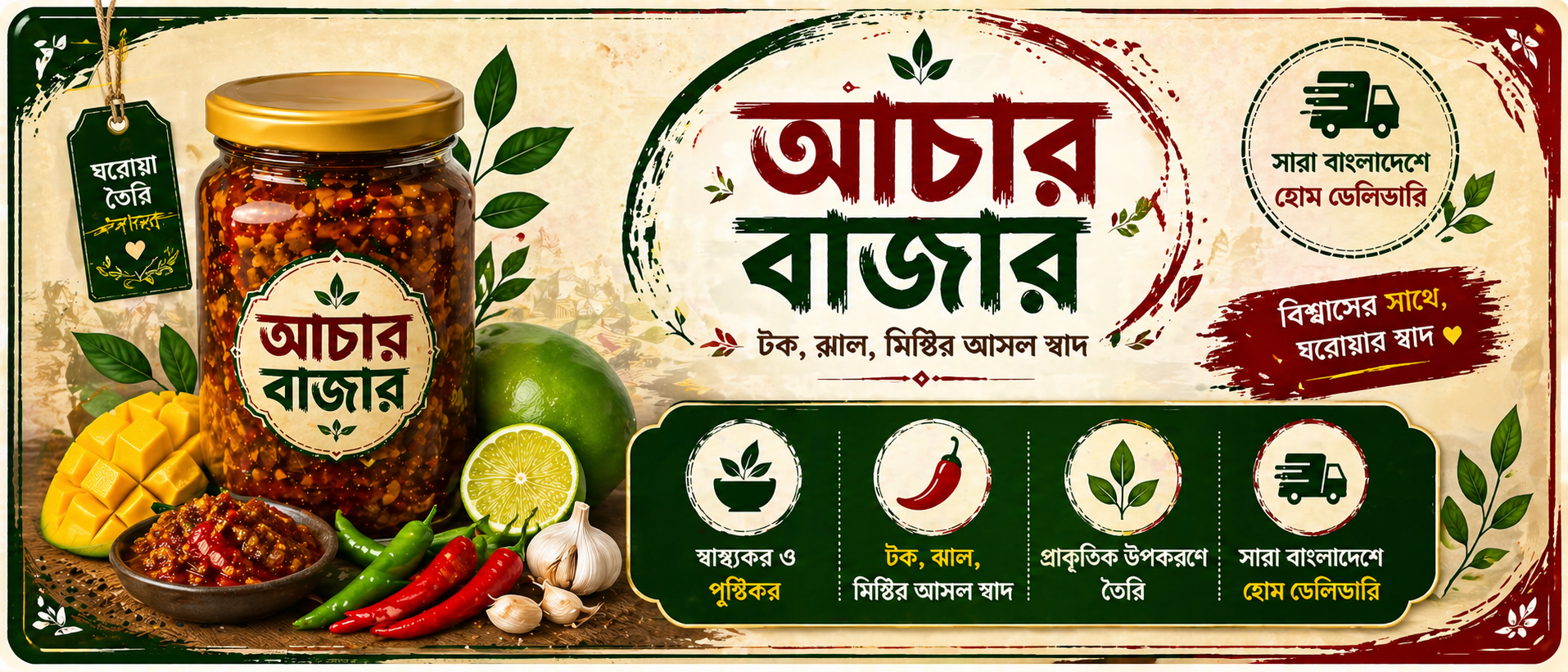 প্রিমিয়াম ঘরোয়া আমের আচার