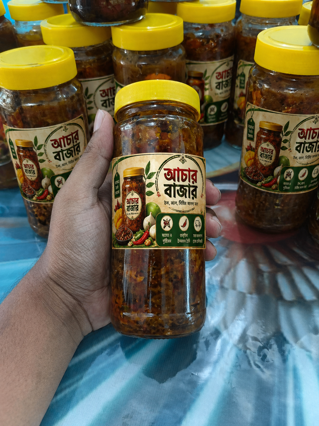 আচার বাজার স্পেশাল কম্বো প্যাক (আম + চাটনি + রসুন)