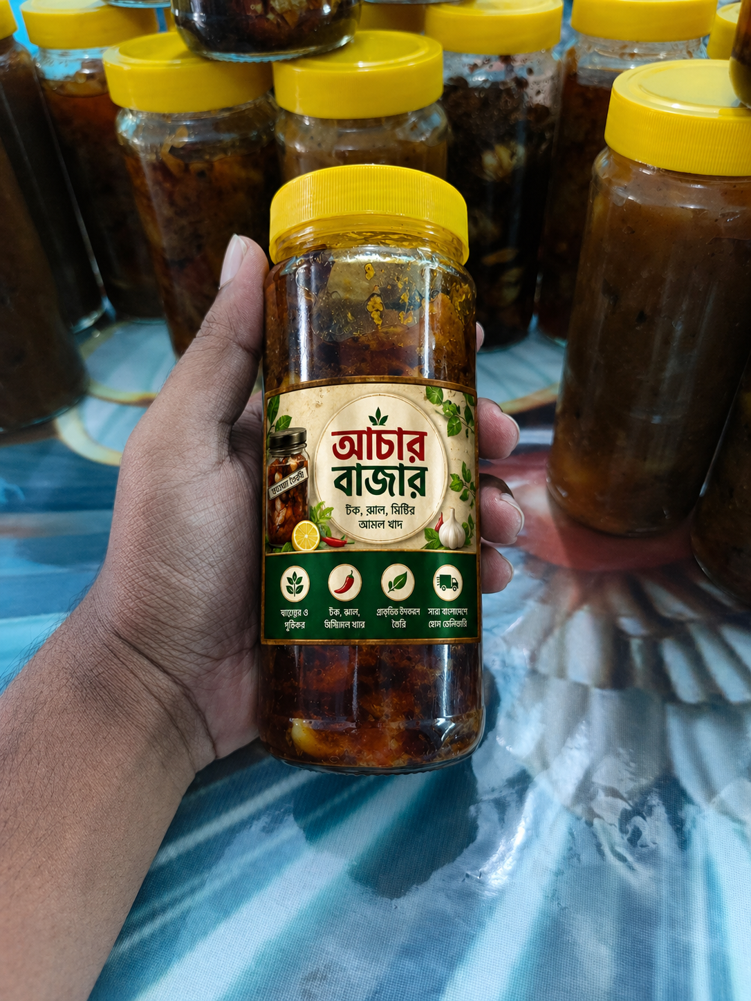আচার বাজার স্পেশাল কম্বো প্যাক (আম + চাটনি + রসুন)