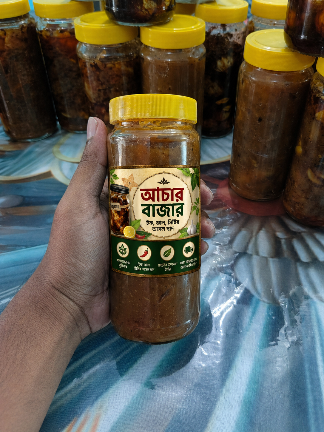 আচার বাজার স্পেশাল কম্বো প্যাক (আম + চাটনি + রসুন)